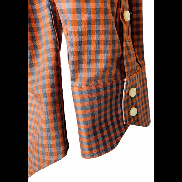 Thomas Dean Men’s 2X Long Sleeve UT Shirt Orange - Picture 5 of 12